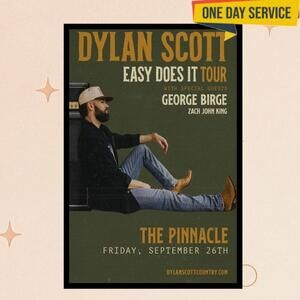Dylan Scott Sept 26 2025 The Pinnacle Show Poster